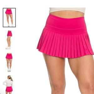 Gold Hinge HOT PINK PLEATED TENNIS SKIRT